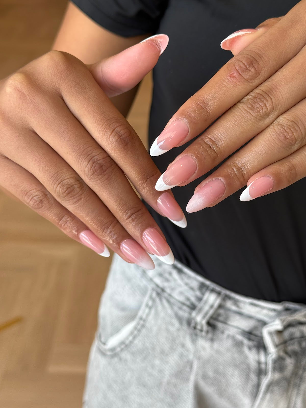 Fresh French manicure created at All Six